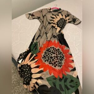 Floral Maxi Dress with Bold Sunflower Print